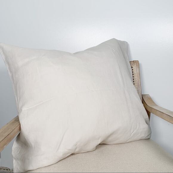 Leanne Ford For Crate & Barrel Soft Linen Euro Sham - Picture 1 of 7
